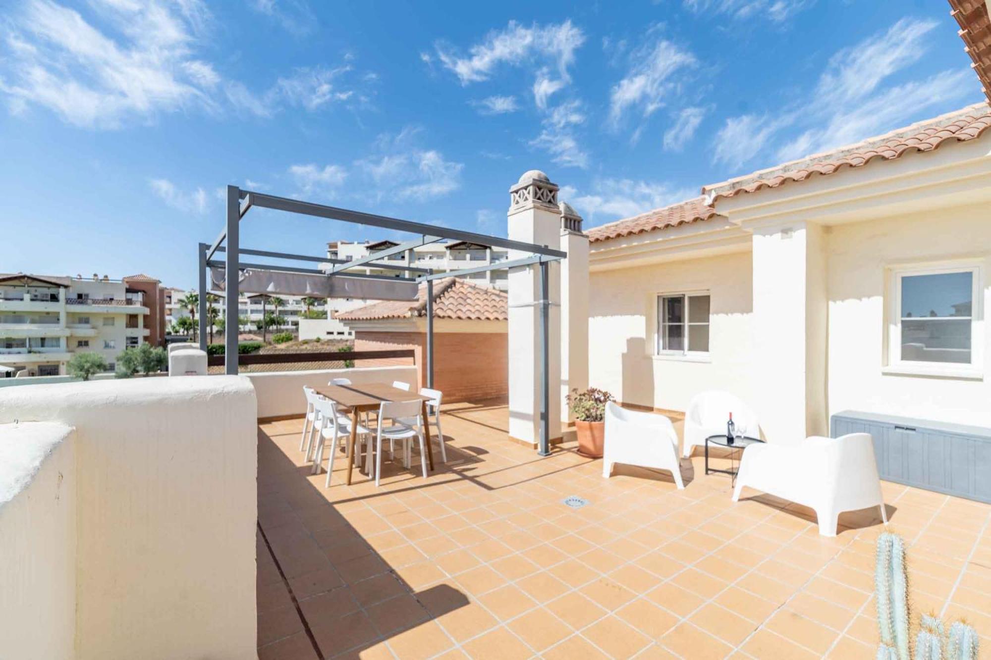 116 - Penthouse With Views And Pool, 5Min Away From Golf Course! Apartman Benalmádena Kültér fotó