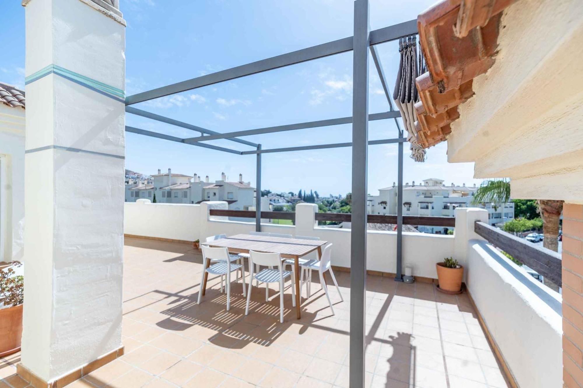 116 - Penthouse With Views And Pool, 5Min Away From Golf Course! Apartman Benalmádena Kültér fotó